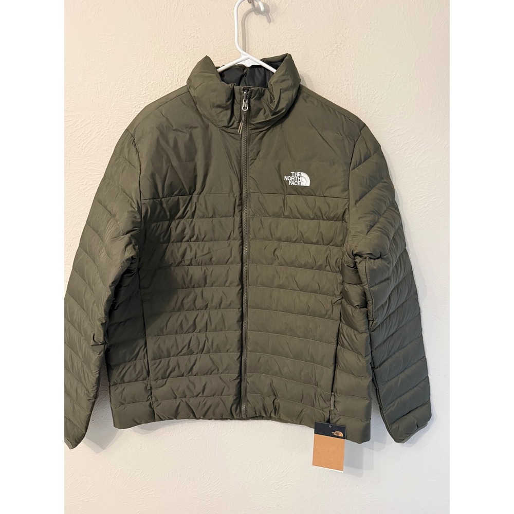 The North Face Minoqua Down Jacket New Taupe Green Puffer NF0A55XGGND-L Mens L